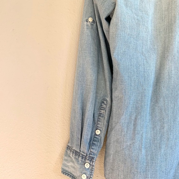 J Crew Denim Button-Down Long Sleeve - Picture 4 of 5